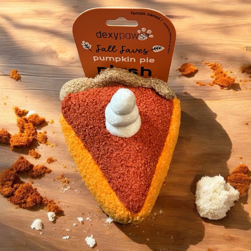 π Dexy Paws Pumpkin Pie Dog Toy - Picture 1 of 7